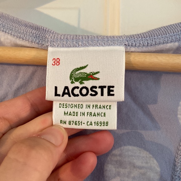 Blue Lacoste Tank Top with Polka Dots - Picture 4 of 8